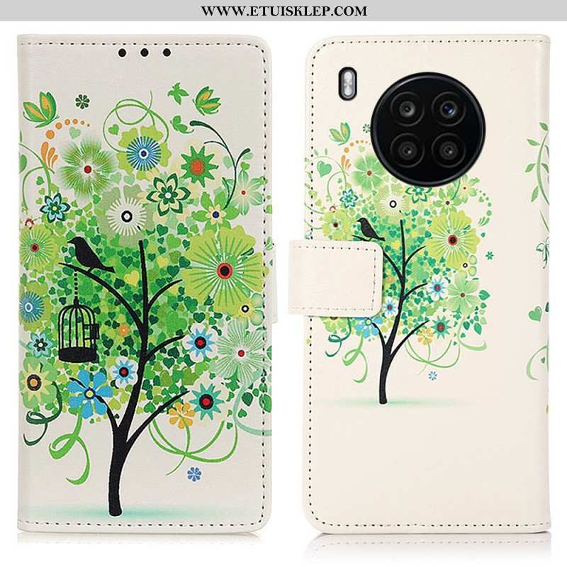 Etui Folio do Honor 50 Lite Kwitnące Drzewo